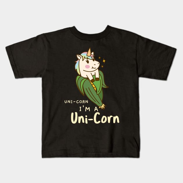 Funny Unicorn Design Kids T-Shirt by FromBerlinGift